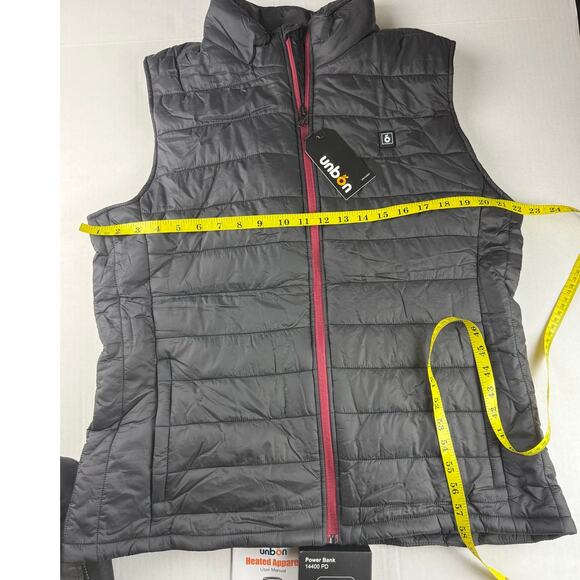 UNBON Heated Vest Women's XXL with Battery Pack black - Picture 2 of 11